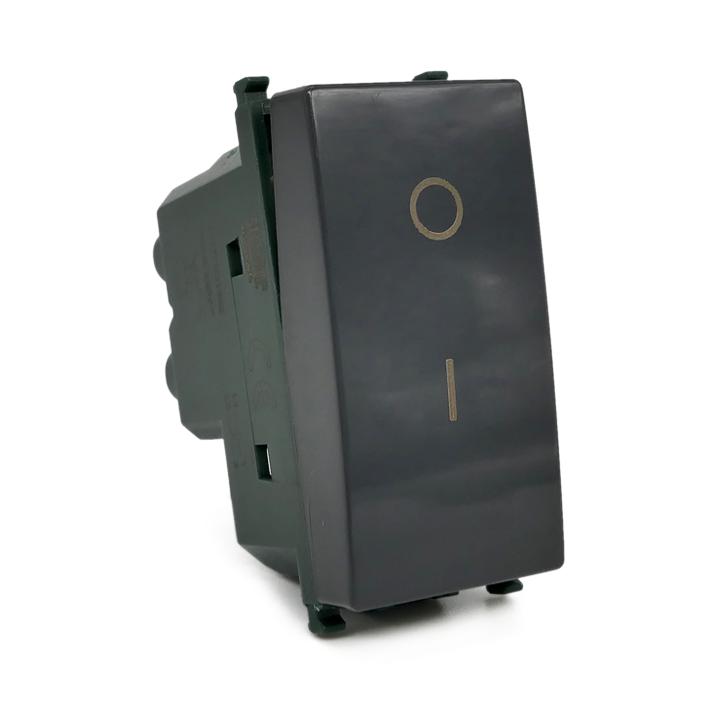 INTERRUTTORE BIPOLARE 602N/VMR-PLN NERO                                                                                 
