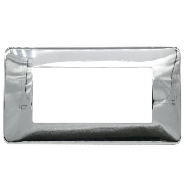 PLACCA 7804-4 4P CROMO SIMIL- MTX METALLO                                                                                               