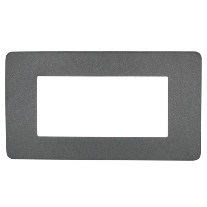 PLACCA 7804-30 6P ANTRACITE METALLIZZATO/MTX METALLO