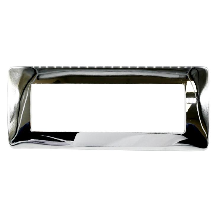 PLACCA 7806-4 6P CROMO SIMIL-MTX METALLO                                                                                                