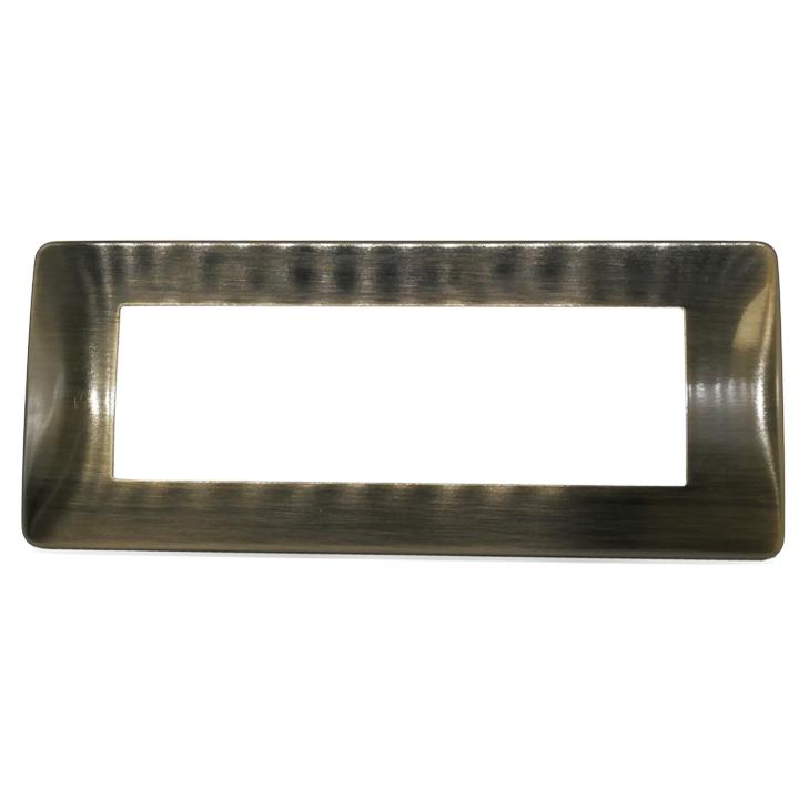 PLACCA 7806-9 6P BRONZO SPAZZOLATO SIMIL-MTX METALLO                                                                                    