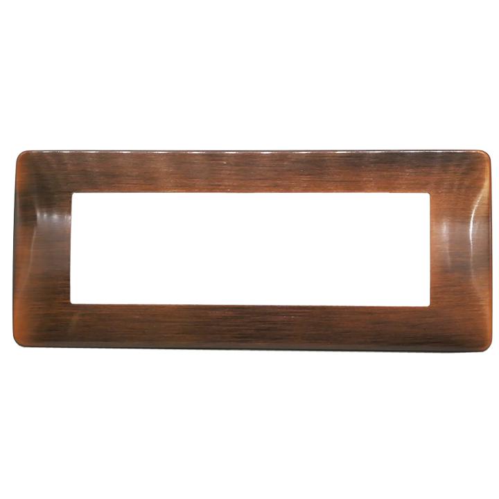 PLACCA 7806-10 6P RAME SPAZZOLATO SIMIL-MTX METALLO                                                                                     