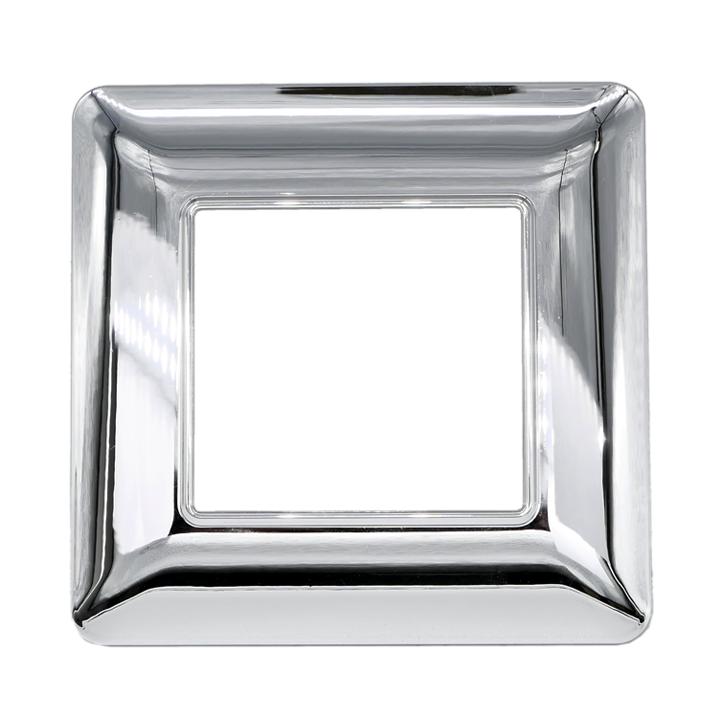 PLACCA 5002-04 2P ARGENTO CROMATO MTX TECNOPOLIMERO