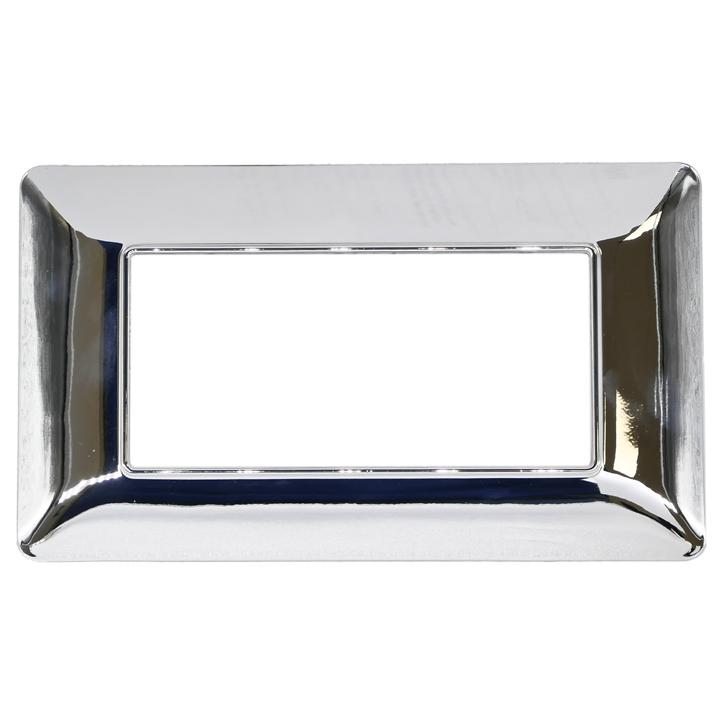 PLACCA 8004-04 4P ARGENTO CROMATO SIMIL-MTX TECNOPOLIMERO                                                                               