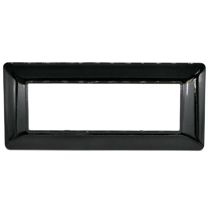 PLACCA 8007-02 6P NERO/MTX TECNOPOLIMERO                                                                                                