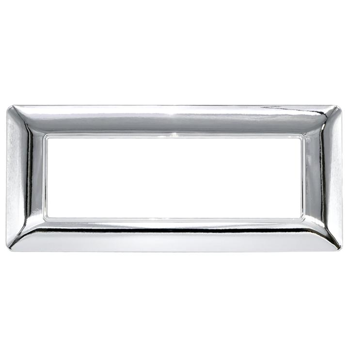 PLACCA 8007-04 6P ARGENTO CROMATO/MTX TECNOPOLIMERO                                                                                     