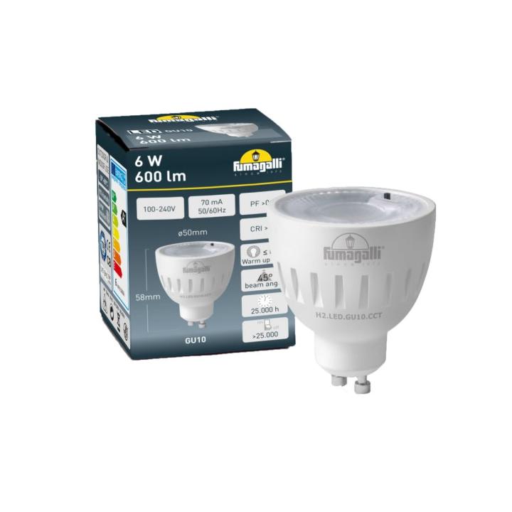 LAMPADINA LED GU10 6W 2700/   4000K