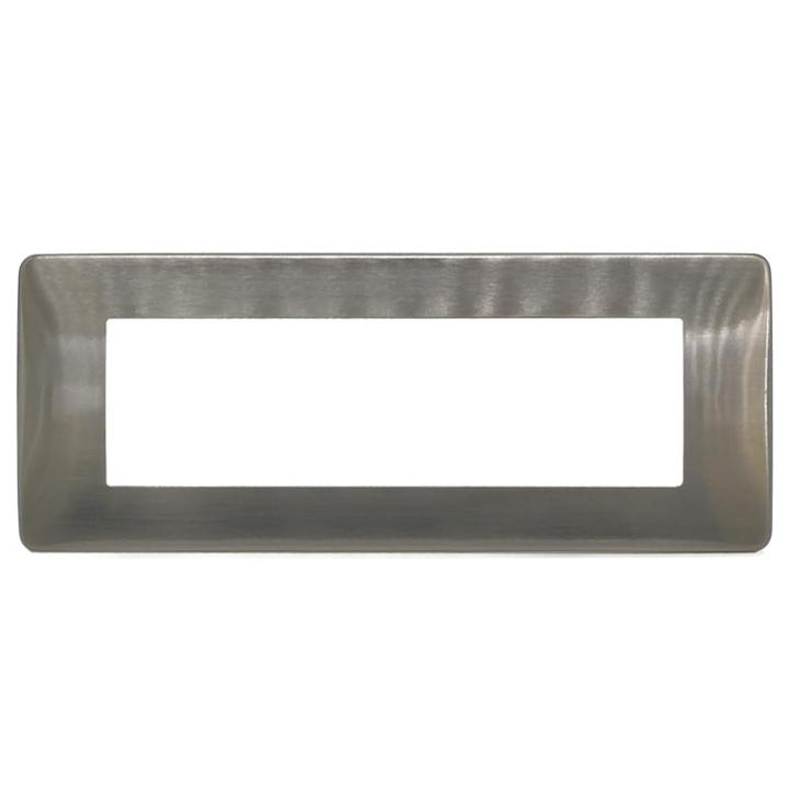 PLACCA 6807-05 7P ARGENTO SATINATO/VMR-PLN METALLO
