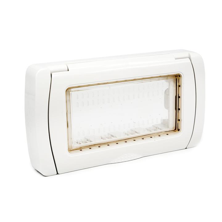 PLACCA IDROBOX IP55 4P BIANCO/INT-LGT S8004B                                                                                            