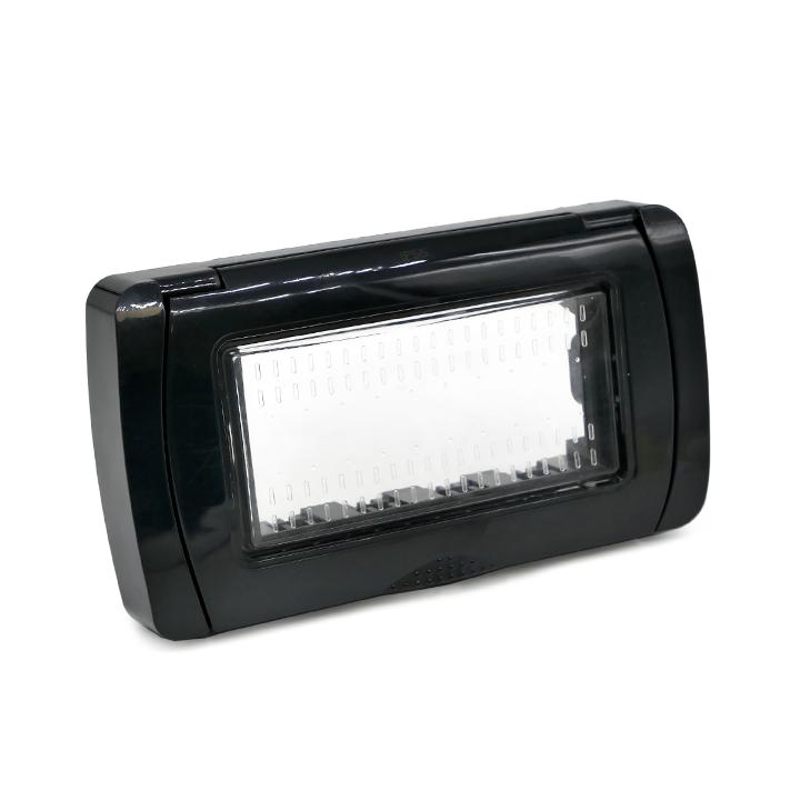 PLACCA IDROBOX IP55 4P NERO/INT-LGT S8004N - 019109 - Picture 1 of 2