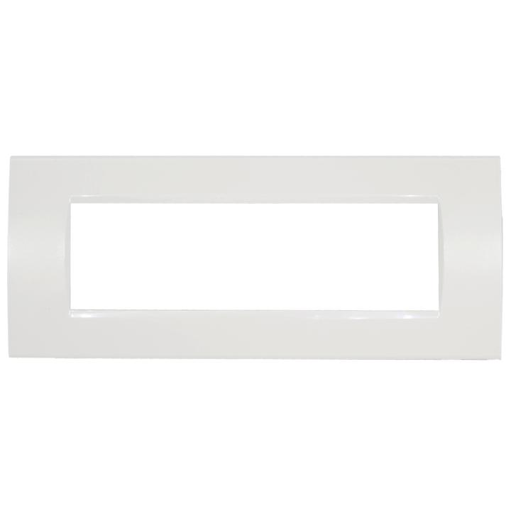 PLACCA 1007-1 7P BIANCA/LGT TECNOPOLIMERO                                                                                               