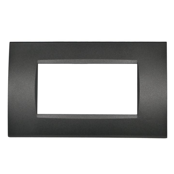 PLACCA 1004-2 4P NERO /LGT TECNOPOLIMERO