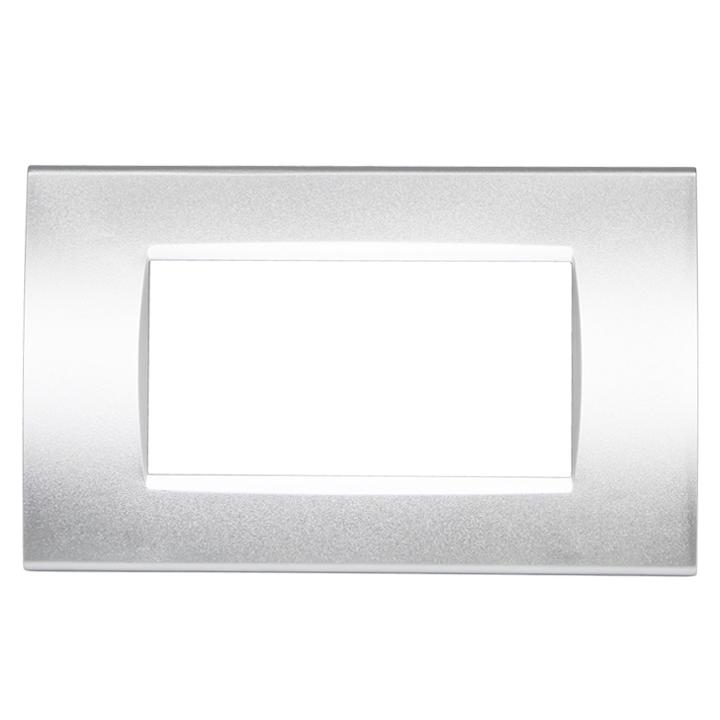 PLACCA 1004-9 4P SILVER/LGT TECNOPOLIMERO                                                                                               