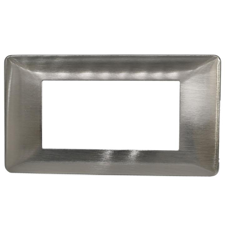 PLACCA 6804-5 ARGENTO SATINATO/VMR-PLN METALLO