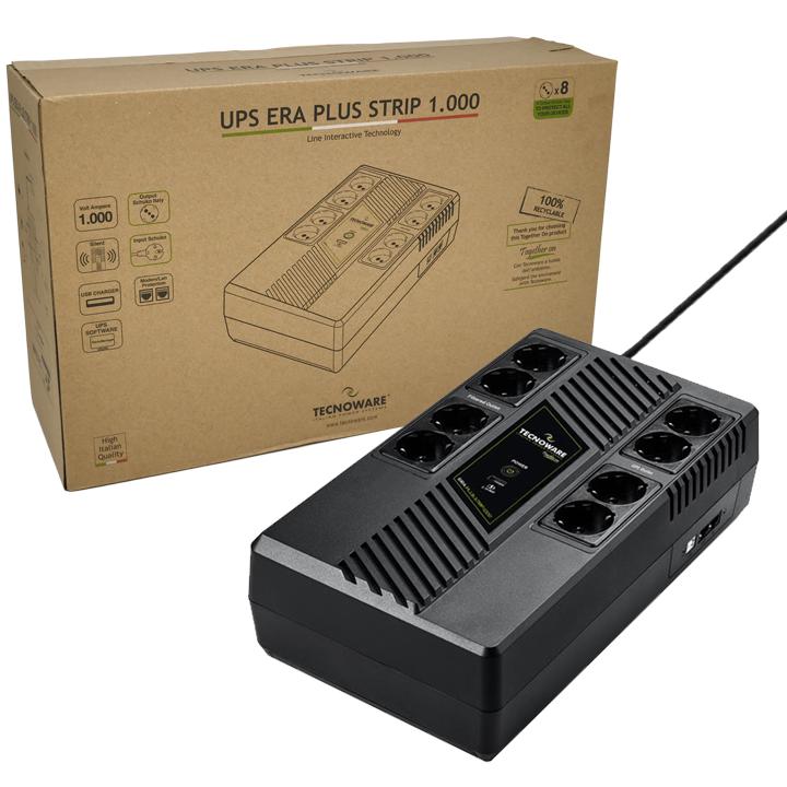 UPS 1000VA 700W LCD GRUPPO CONTINUITA' PROTEZIONE SBALZO COMPUTER FULMINE PC