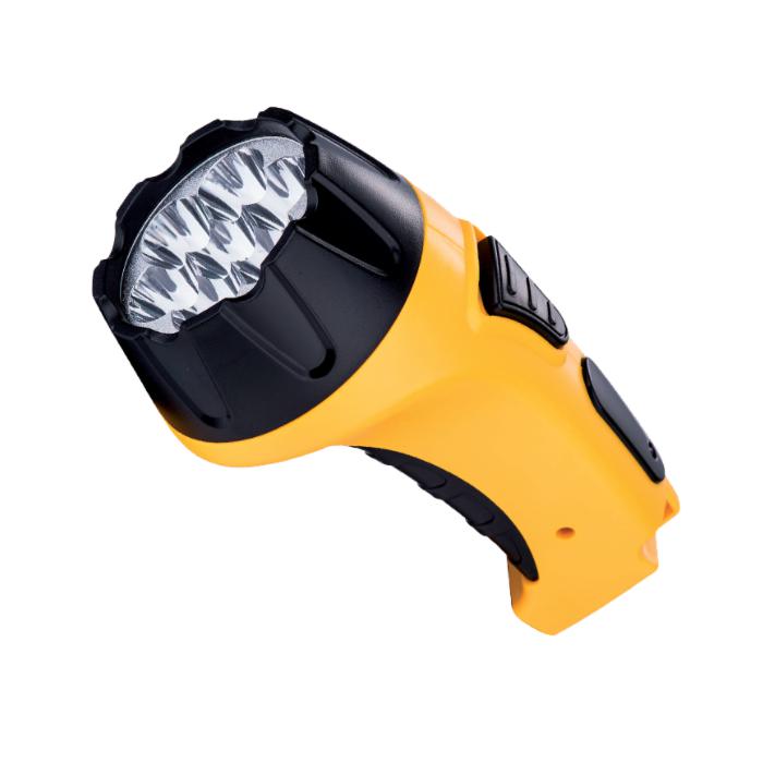 HANDY LAMPADA PORTABILE  SPOT TORCIA RICARICABILE E-6630 7LED GIALLO