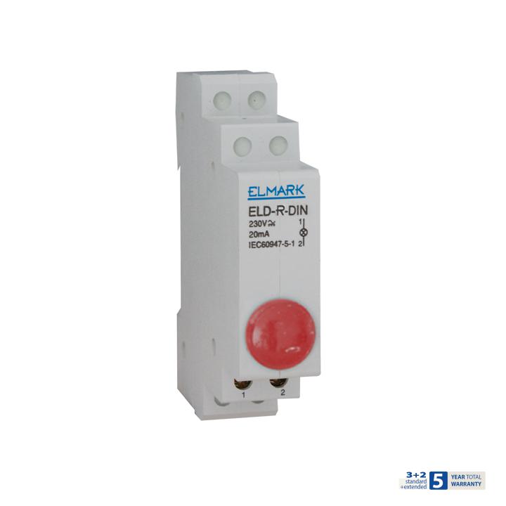 ELD-R-DIN SEGNALE LUCE ROSSO 230V                                                                                                       