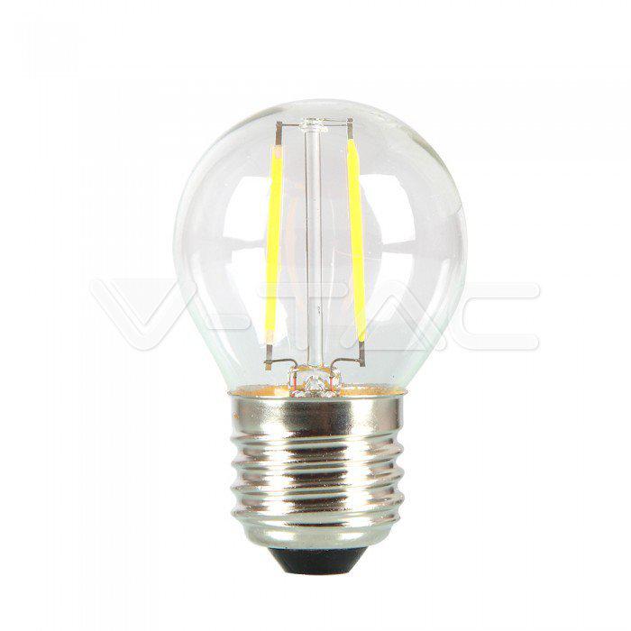 LED LAMPADINA SAMSUNG CHIP FILAMENTO 4W E27 G45  CLEAR COVER 2700K                                                      