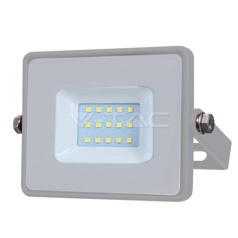 10W LED PROIETTORE SMD SAMSUNG CHIP CORPO GRIGGIO 4000K                                                                 