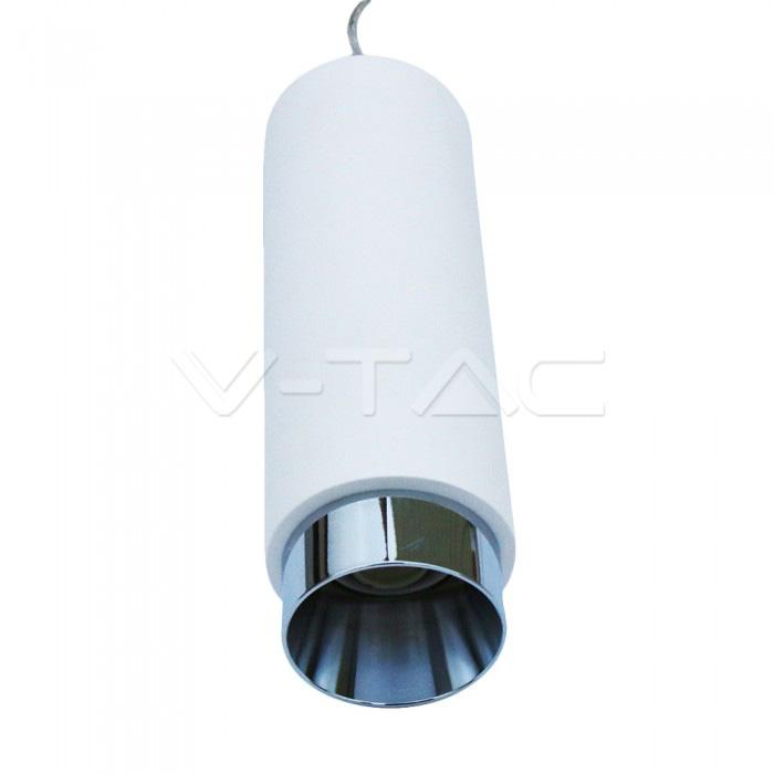 GU10 FITTING GESSO PENDANT SUSPENDED METAL CHROME BOTTOM                                                                