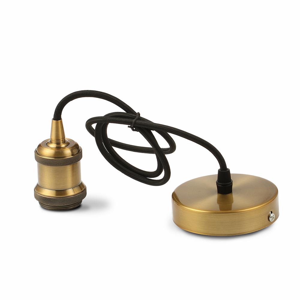 PORTALAMPADA BRONZO MARRONE