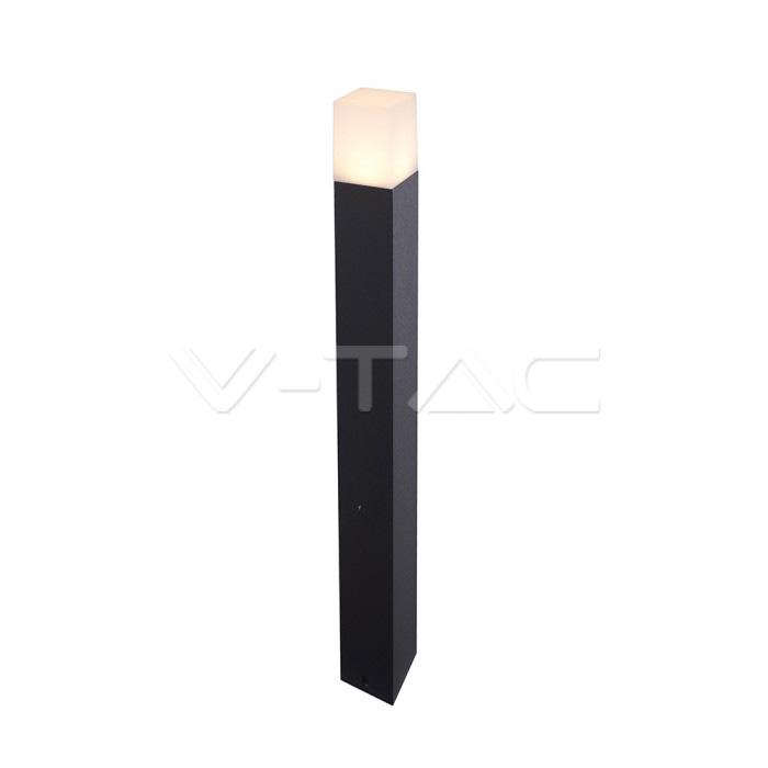GU10 GARDEN FLOOR LAMP CORPO NERO IN ALLUMINIO QUADRATO 80X80X800MM IP54
