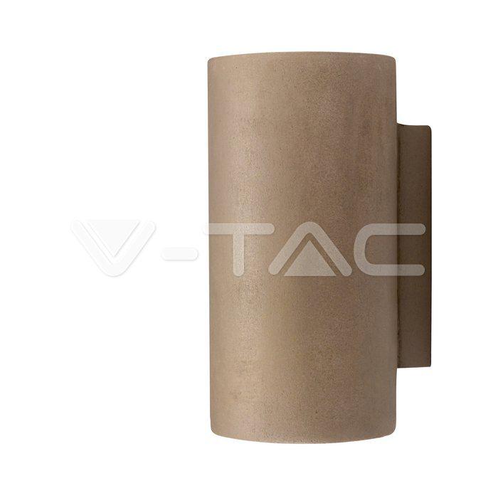 LAMPADA DA PARETE A LED IN CEMENTO GU10 GRIGIO CHIARO                                                                   
